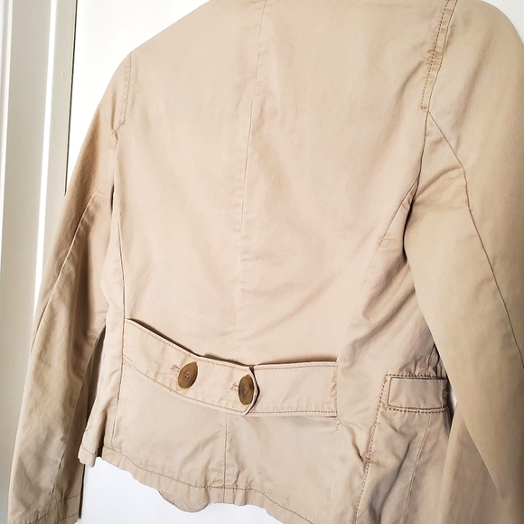 Banana Republic Khaki Trench Blazer size XS - Picture 2 of 4